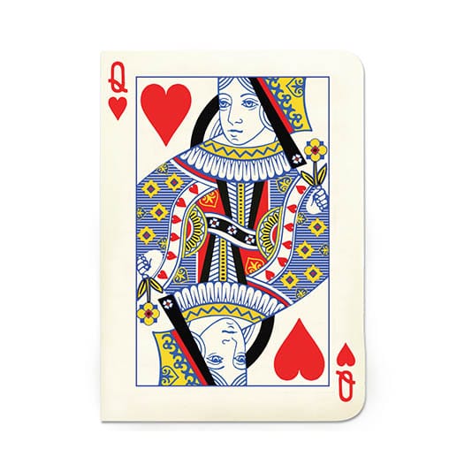 Gift Republic Queen of Hearts A6 Ruled Notebook RRP £7.99 CLEARANCE XL £1